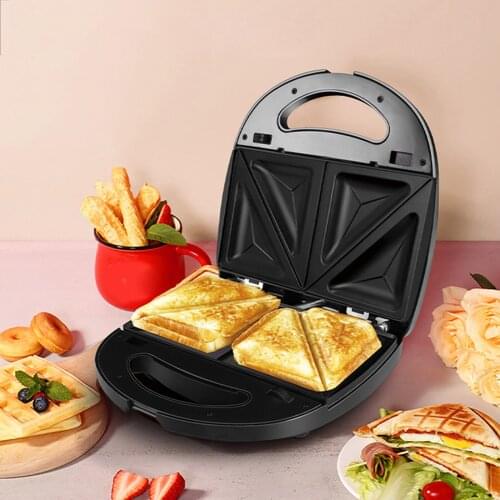 750W Electric Waffles Maker Sandwich Panini Press Grill Machine Appliances