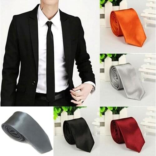 Classic Solid Color Neck Ties For Men Casual Suits Tie Neckties For Business Wedding Party 5cm Width Necktie Accessaries