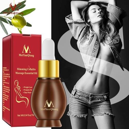 MeiYanQiong Slimming Massage Essential Oil Weight Loss Accelerating Fat Burning Promote Metabolism Slimming Waist Firming Body