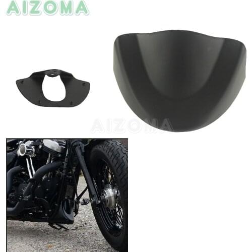 Matte Black Front Chin Spoiler Air Dam Bottom Fairing Kit For Harley Dyna Low Rider Street Fat Bob Wide Glide FXD 2006-2017