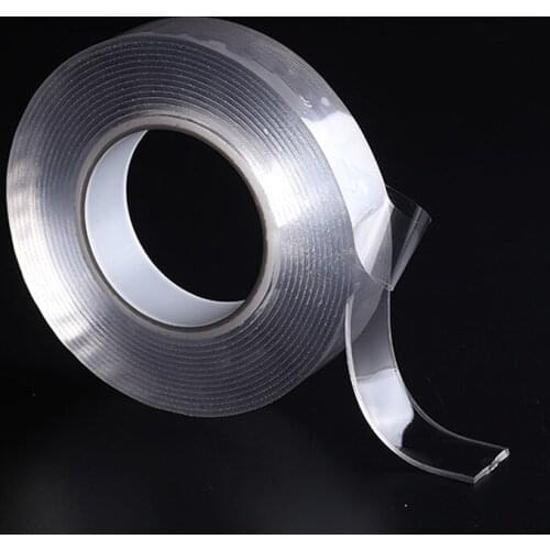 Multifunctional Double-Sided Nano PU Gel Tape Transparent Traceless Washable Adhesive Tapes Home Anti-slip Fixed Adhesive Tape