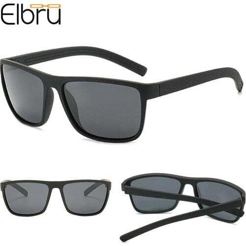 Elbru Fashion Polarized Sunglasses For Men Stretch Comfortable Driving Sun Glasses Sports Style UV Protection Spectacles Unisex
