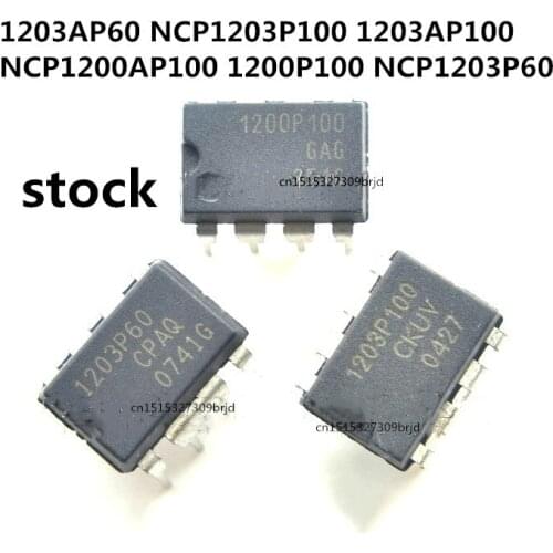 Original 10pcs/ NCP1200AP100 1200P100 NCP1203P60 1203AP60 NCP1203P100 1203AP100 DIP-8