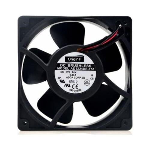 Original 100% working AD1224UB-F51 12cm inverter fan 12038 DC 24V 0.40A server inverter cooling fan