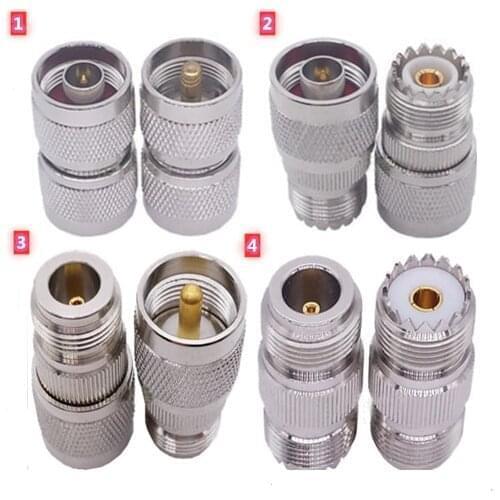 5pcs N To UHF adapter N Male/ Female TO UHF PL259 SO239 Male& female straight RF Coaxia Connectors