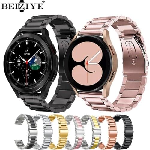 Stainless Steel Band For Samsung Galaxy Watch 4 40mm 44mm Correa smart watch Strap For Samsung Galaxy Watch 4 Classic 42mm 46mm