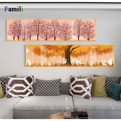 Nordic Banner Abstract Plants Bedside Canvas Painting Posters And Prints Wall Art Pictures For Living Room Bedroom Modern Decor