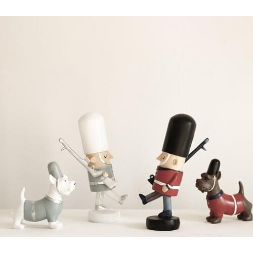 HOVFELER Listed Nutcracker Puppet Solider Decoration Living Room TV Cabinet Study Room Home Decor Miniature Shooting Props