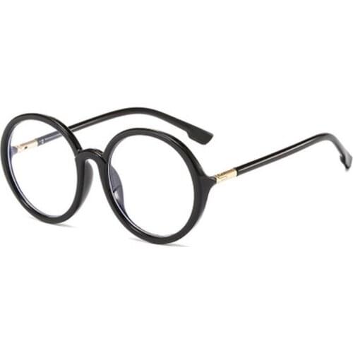 Vintage Round Frame Anti Blue Light Glasses Spectacle Ultralight Blue Film Glasses Computer Goggles Eyewear Reduces Eye Strain