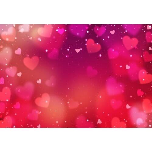 VinylBDS Photo Background Red Valentines Day Backdrops Love Bokeh Wedding Backdrop Shimmer and Shine Party for Kids Studio