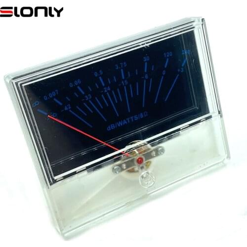 1pcs-6pcs High-precision P-97 VU Meter Panel Tube Amplifier Preamp VU DB Power Peak Level Meter Sound Pressure Strap w/Backlight