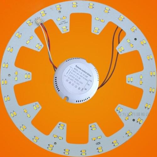 10.82" Diameter 24W 96 LEDs 5730 SMD Three Light Colors (Warm White + White + Soft White) LED Ceiling Light Aluminum PCB Board