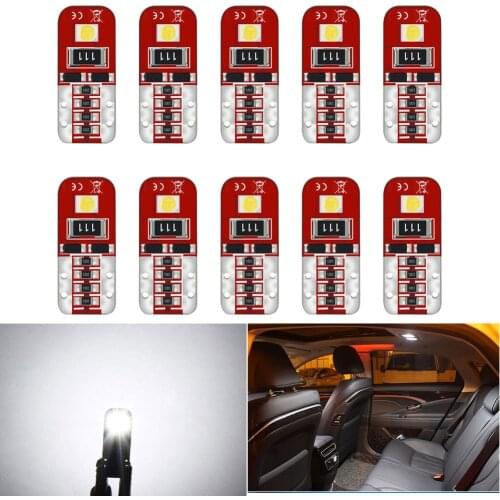 10pcs T10 W5W Led Canbus Car Interior Light Bulb For Ford Focus 2 3 1 MK2 Fiesta Fusion Ranger Kuga S Max MK4 MK5 Mustang Escape