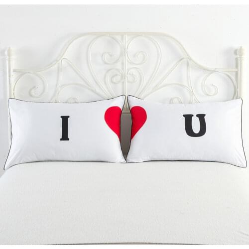 2Pcs/Pair 48*74cm White Pillow Case Bedding Outlet Queen King White Pillowcase Royal Series Soft Pillow Case Hotel Pillow Cover