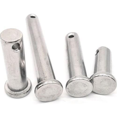 20Pcs M12 Shaft Flat Head With Hole Pin Bolt Pin Cylindrical Pins Locating Pins Dowel GB882 galvanized pin ositioning