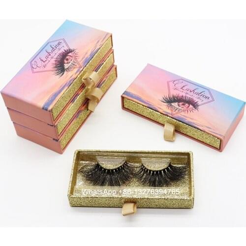25mm Dramatic Mink Eyelashes Makeup Tools Custom Mink Lashes Packaging Box With Logo Makeup Mink Eyelashes 100% Cruelty Free