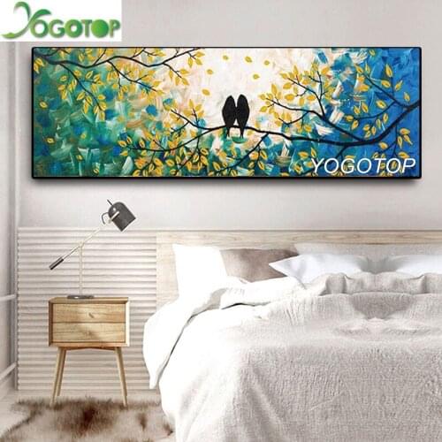 Diy 5d diamond painting Gold leaf and bird round mosaic decoration embroidery pattern embroidery handmade new year gift YY2903