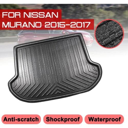 Car Rear Trunk Boot Mat For Nissan Murano 2015 2016 2017 Waterproof Floor Mats Carpet Anti Mud Tray Cargo Liner