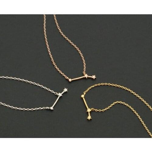 Daisies One Piece Aries Pendant Necklace Signs 12 Star Zodiac Constellation Necklace Horoscope Astrology Statement Necklace