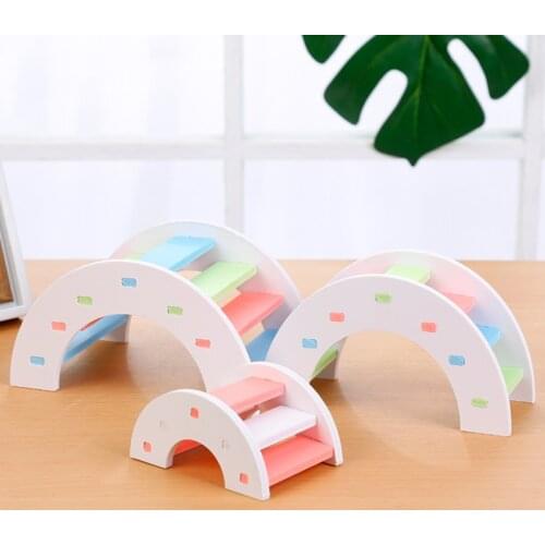 Pet hamster Wooden Bridge Hamster Hamster Toy Wooden Bridge Hamster Supplies Wooden Bridge Eco-friendly Toy Small Chinchilla