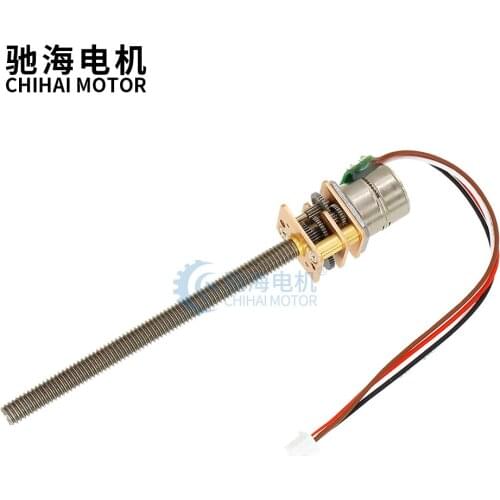 ChiHai Motor CHS-GM12-10BY-55M4 2 phase 4 wire Stepper Gear Motor 39 Ohm DC 5.0V 12.0V Long Thread Reduction Motor