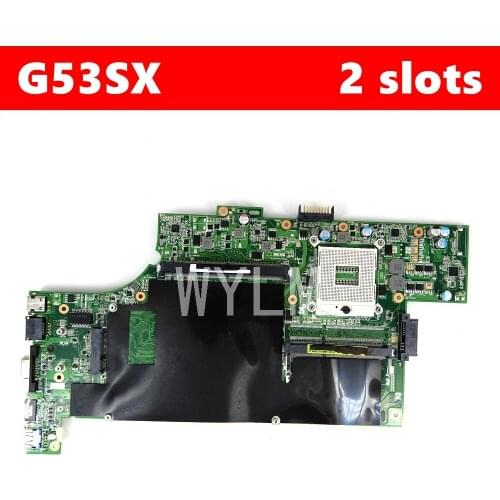 G53SX 2 Memory slot mainboard For ASUS G53SW G53S VX7 VX7S G53SX Laptop motherboard MAIN BOARD