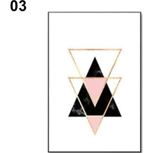 40cm x 50cm Nordic Geometric Picture Unframed Wall Art Craft Canvas Painting Home Decoration No Frame