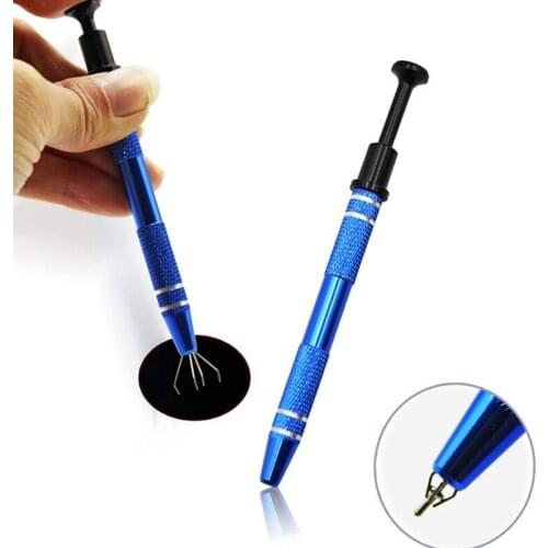 Hot 6 Pcs Pick Up Tool with 4 Prongs IC Chips Metal Grabber Claw Pickup Holder Electronic Component Catcher