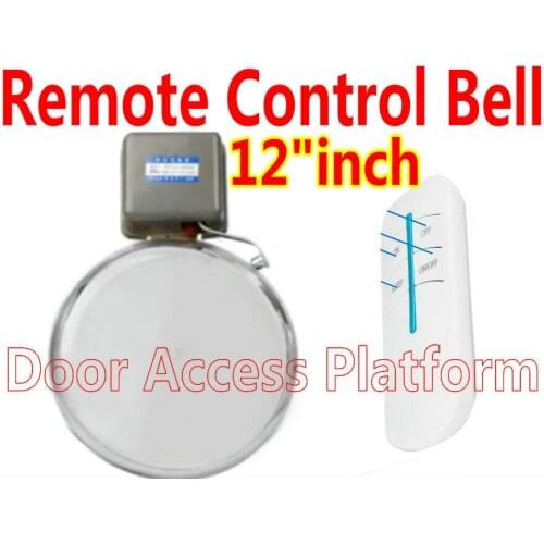 Remote control time ring 12" inch Door Bell Ring,switch management clock in and clock out all by ring bell sound kit attendance