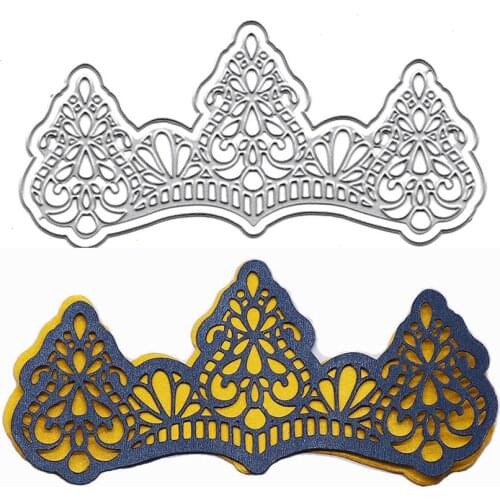 Lace Border Stamp And Die For DIY Scrapbooking Photo Album Paper Card Craft Embossing Folder Template Stencil Metal Cutting Dies