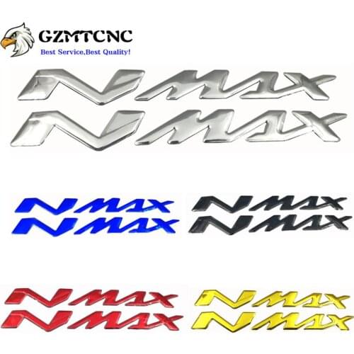 Motorcycle Tank Cover Protector Decals Stickers Emblem Badge 3D Raised NMAX Logo Label Adhesive For Yamaha NMAX155 NMAX 155 125
