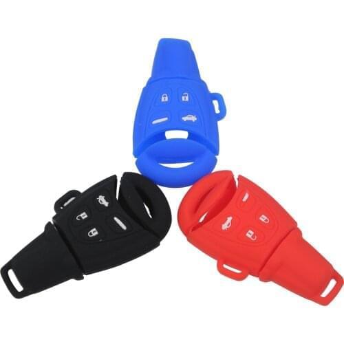 Kutery 4 Buttons Silicone Remote Car Key Cover Case shell protect skin For SAAB 9-3 9-5 93 95