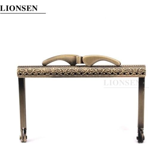LIONSEN DIY10.5cm Barge foot Metal Purse Frame Handle Kiss Clasp Lock for DIY Bag Sewing Craft Tailor Accessories