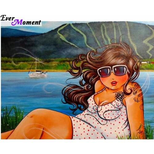 Fashion Ladies Square Diamond Embroidery Sets woman 3D DIY Paintings European Style Handmade Crafts Home Decoration ASF572