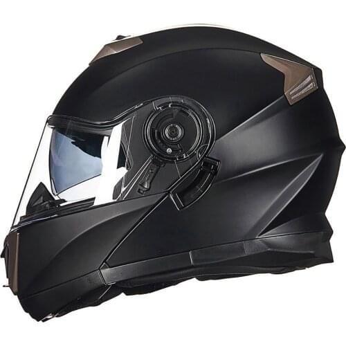 Motorcycle Helmet Full Face Racing Headgear motorcycle classic collar helmet headgear with Sun Visor for Adult Men Women