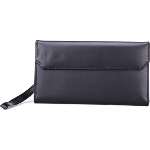 Men Wallet Genuine Leather Vintage Style Male Big Clutch Coin Purse CellPhone Wallet Long Purse Boyfriend Gift