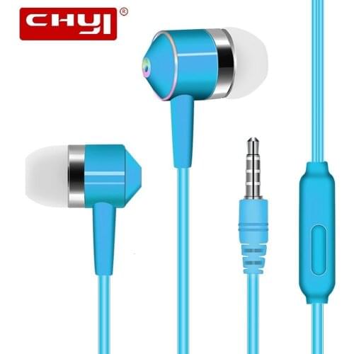 CHYI Handsfree In Ear Gaming Headset Earphones With Microphone Line Control Sport Earphone Free Shipping Earbuds For Girl Friend