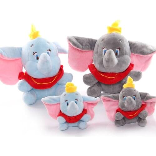 12-22cm Disney Movie New Dumbo Plush Toys Dolls Kawaii New Dumbo Elephant Stuffed Animals Keychain Pendant Children Xmas Gift
