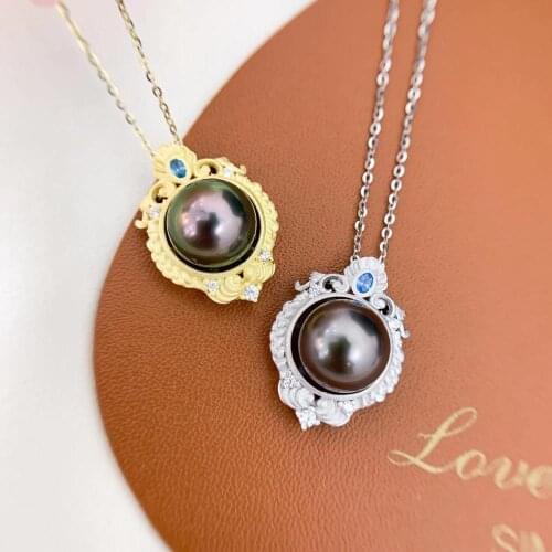 New 925 Sterling Silver Pendant Base Settings Mountings Findings Parts for Pearl Beads Stones Crystal Jade Agate 5pcs/lot