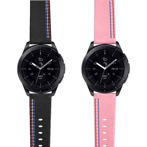 Genuine Leather Watchband For Huawei Watch gt 2 pro Smart band Bracelet For Samsung Galaxy Watch 3 45mm Strap Watch Accessories