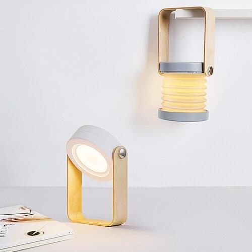 Foldable Lantern Night Lights Portable Floodlight Led Usb Downlight Rechargeable Table Lamp Bright Dimmable reading light for Ho