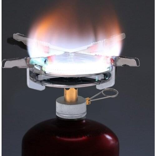 Stainless Steel Foldable Cooking Stove Portable Outdoor Camping Stove Burner Cooker Cookware Travel Picnic Bbq Gas Furnace