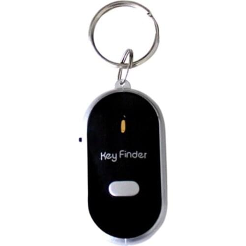 Smart Key Finder Anti-lost Whistle Sensors Keychain Tracker LED With Whistle Claps Locator
