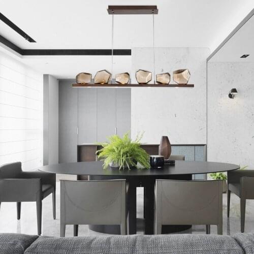 Modern Nordic Glass Chandelier For Living Room Dining Room Kitchen Island Hanging Lamp American Led Chandeliers