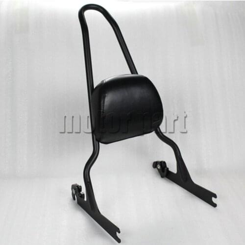 Sissy Bar Luggage Rack Detachable Upright Passenger Backrest Pad For 2007-2017 Harley Fatboy FLSTF Softail CVO Custom FXSTC