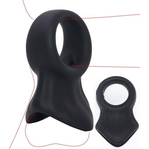 Thick Training Locking Cock Rings Dildo Sleeve Penis Ring Adult Product Sex Toys For Man Male Lasting Delay Ejaculation Exercise