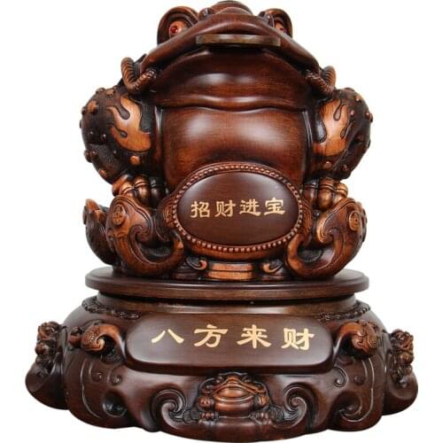 TT Consecrated for Good Fortune Decoration Large Three-Legged Opening Gift Jubao Golden Cicada Shop Cashier Decorations