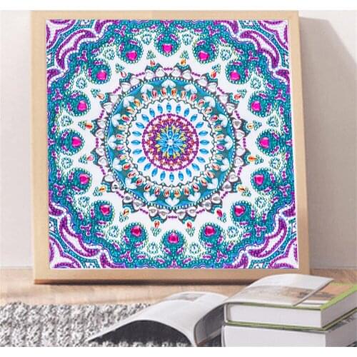 Region Mandala Printed Fabric 11CT Cross Stitch Embroidery Full Kit DMC Threads Hobby Sewing Handiwork Needlework Different