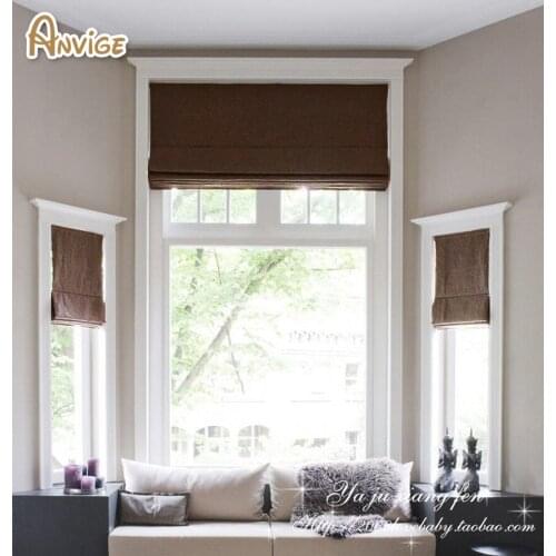 High Quality Half/Full Blackout Roman Blinds Rollor Blind Window Curtains For Living Room Free Shipping