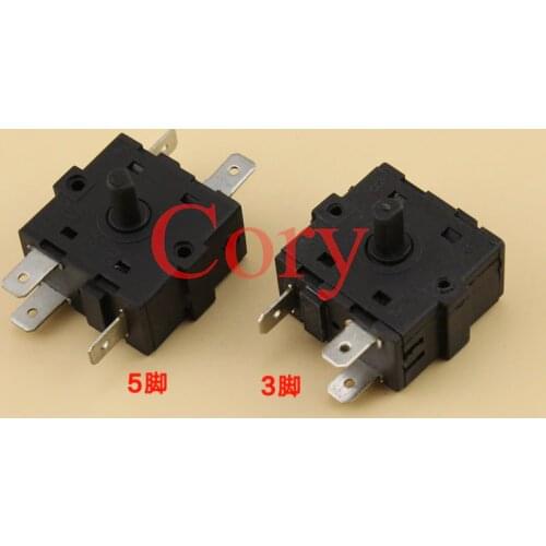 1PCS Electric Room Heater 3/5 Position 3/5Pin Rotary Switch Selector AC 250V 10A